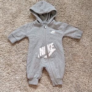 Nike newborn bodysuit with hood